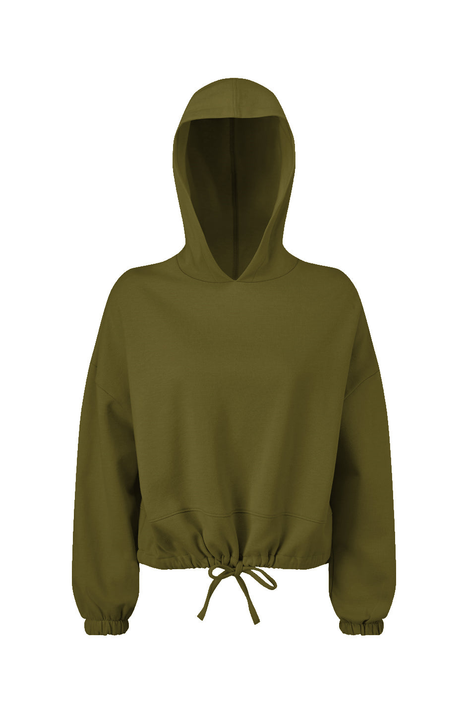 CS Casual Ladies' Cropped Oversize Hooded Sweatshirt