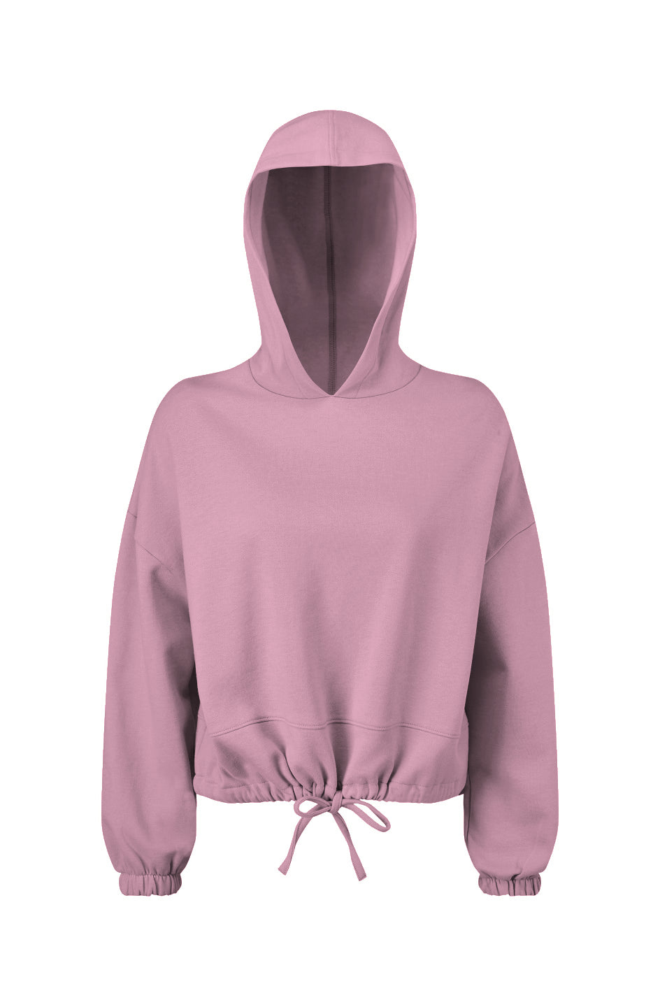 CS Casual Ladies' Cropped Oversize Hooded Sweatshirt