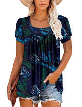 Load image into Gallery viewer, BETTE BOUTIK trendy shirts womens summer tops casual womens summer tops 2023 trending Vivid Blue Small