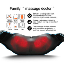 Load image into Gallery viewer, Mo Cuishle Shiatsu Back Shoulder and Neck Massager with Heat, Electric Deep Tissue 4D Kneading Massage, Best Gifts for Women Men Mom Dad