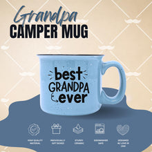 Load image into Gallery viewer, Papa Bear 15 oz Coffee Mug for Dad, Father, Grandpa, Husband - Unique Fun Gifts for Men, Father&#39;s Day, Christmas (Best Grandpa Ever Blue)