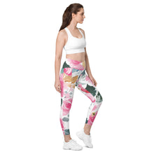 Load image into Gallery viewer, CS Floral Crossover leggings with pockets