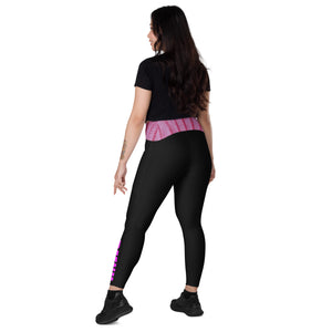 TC RMNU Pink Crossover leggings with pockets