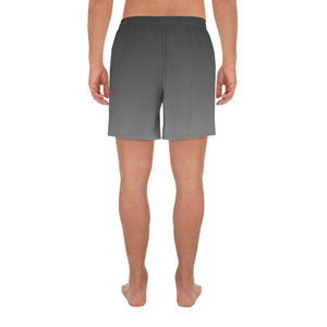Gray & White TC Men's Athletic Long Shorts