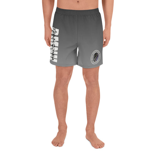 Gray & White TC Men's Athletic Long Shorts