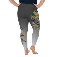 Load image into Gallery viewer, Gray gradient All-Over Print Plus Size Leggings