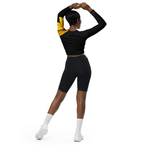 Sunflower Recycled long-sleeve crop top